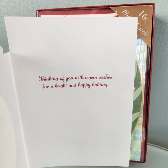 C.R.Gibson Markings Holiday Photo Cards 2 boxes of 16. Discontinued Style. - Picture 4 of 5